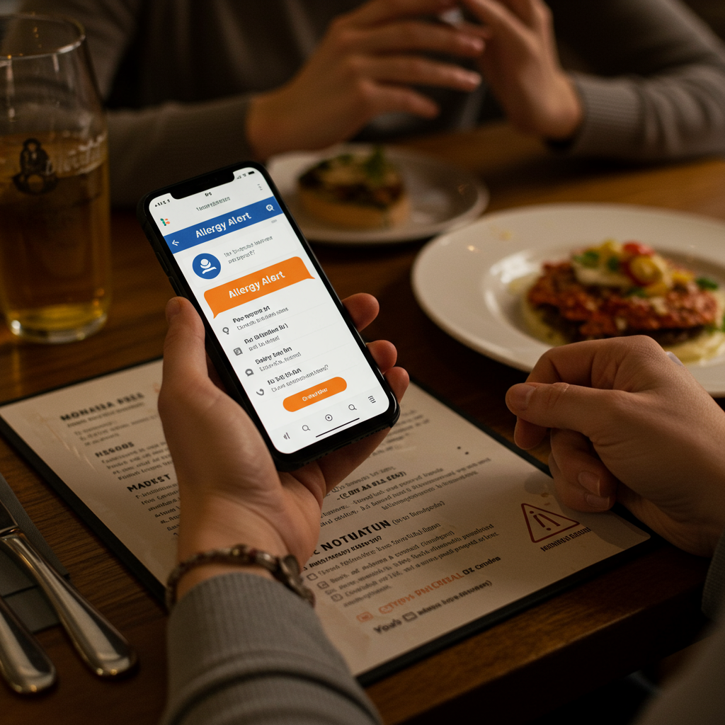 AI interacting with a restaurant menu
