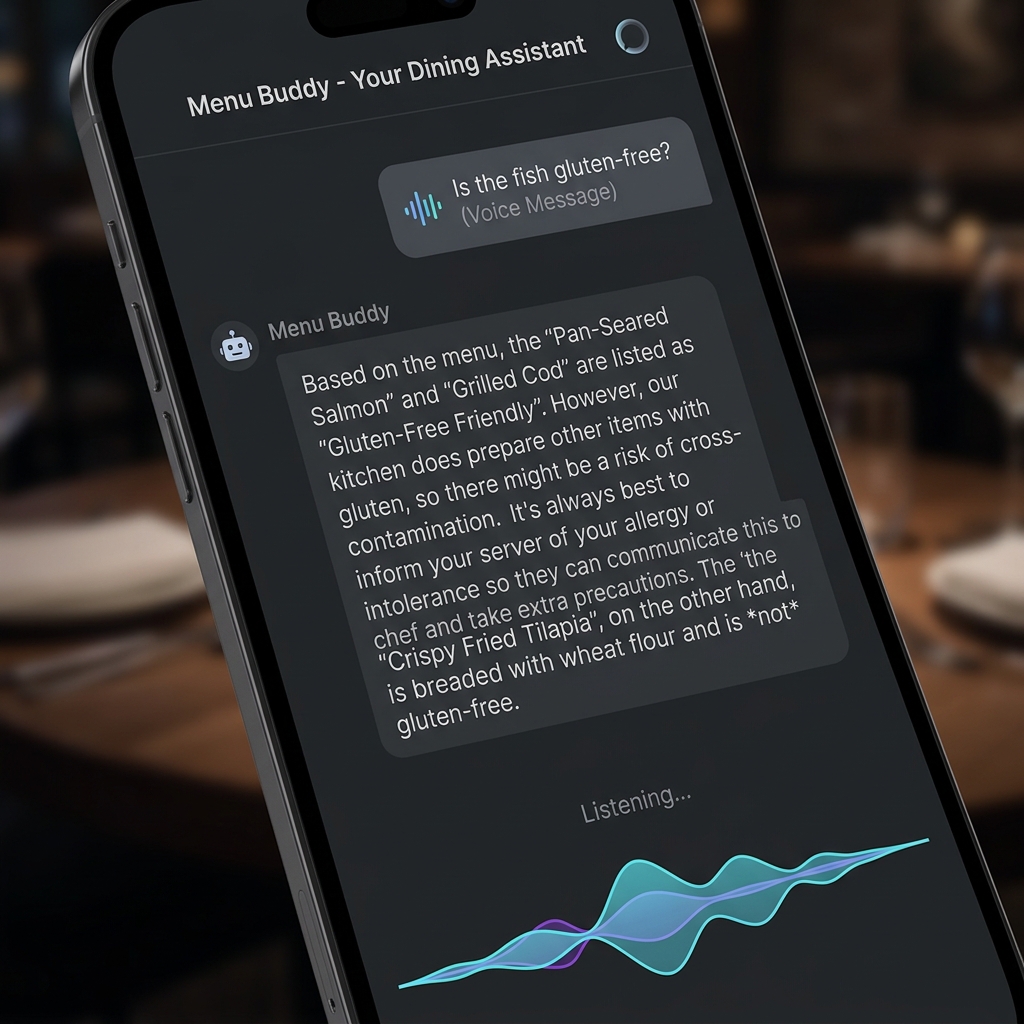 Menu Buddy Voice Assistant